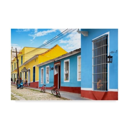 Philippe Hugonnard 'Colorful Facades In Trinidad' Canvas Art,22x32